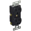 American Electric Flat Blade Duplex Recessed Outlet Grounded 2P 15A
