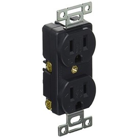 American Electric Flat Blade Duplex Recessed Outlet Grounded 2P 15A 125V 7110GD