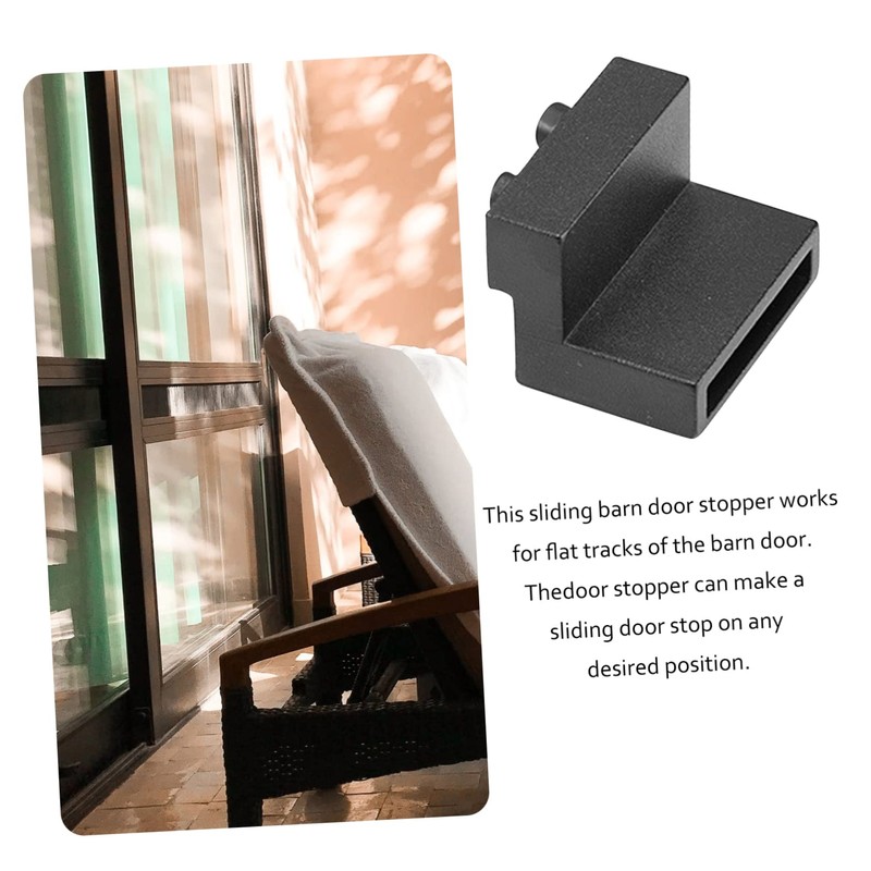 CORHAD Barn Door Stopper for Track 3pcs Sliding Door Limiter