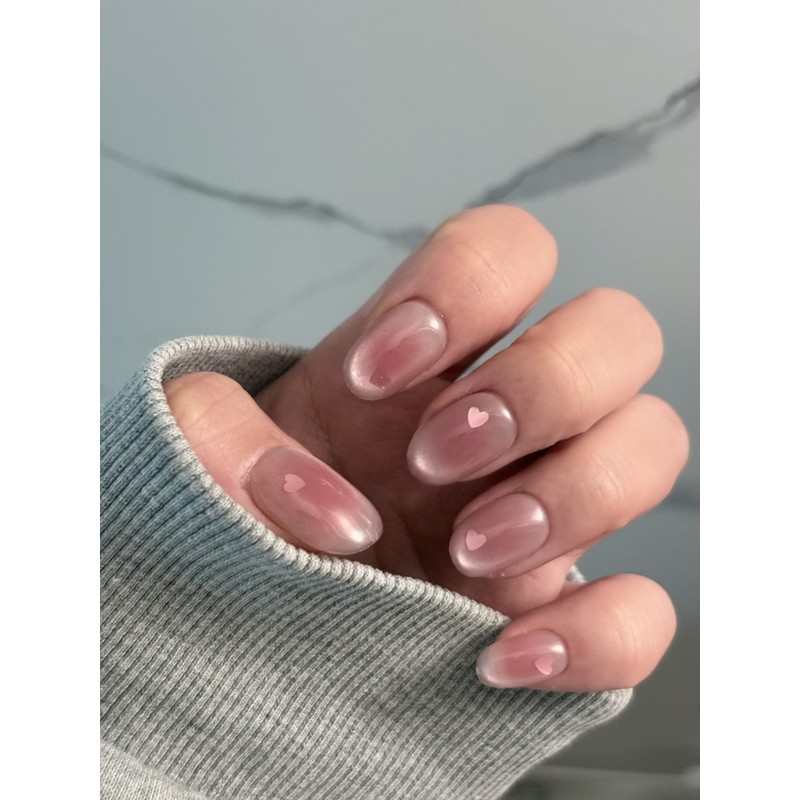 [Glass bead nail high quality] Glass bead rosy - Round