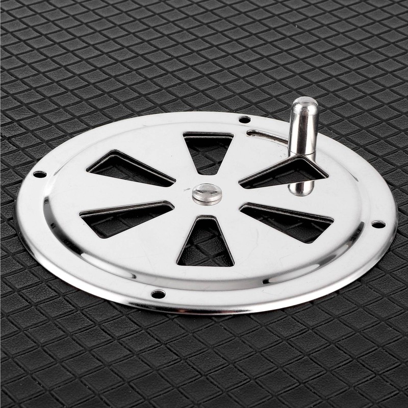 4in Air Ventilator Cover Stainless Steel Round Louvered Lid for
