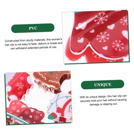 Ipetboom Hair Claw Clips for Women 4 Pack Christmas Decorative Hair Clips Little Girls