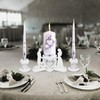 Unity Candle Table Holder for Bride and Groom - Candles