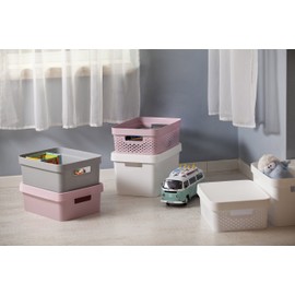 Curver 04752-n23-00 Infinity white plastic storage box with lid, 27 x 36.3 x 13.8 cm, 11 liters