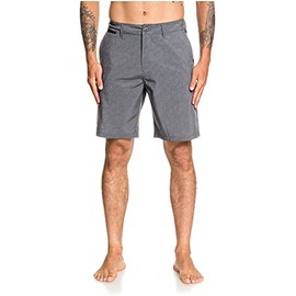 Quiksilver Men's Union Amphibian Hybrid 20 Inch Outseam Water Friendly Short Casual, Black Heather, XXXX-Small