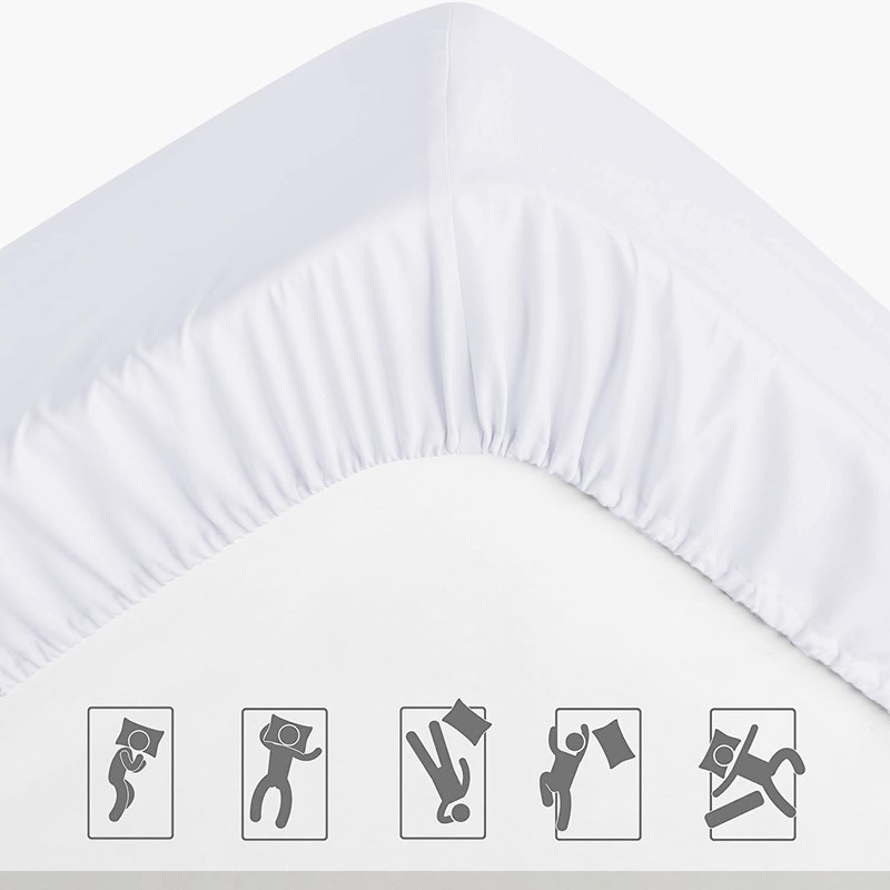 Pamposh King Size Fitted Sheets Extra Deep Pocket 40 cm