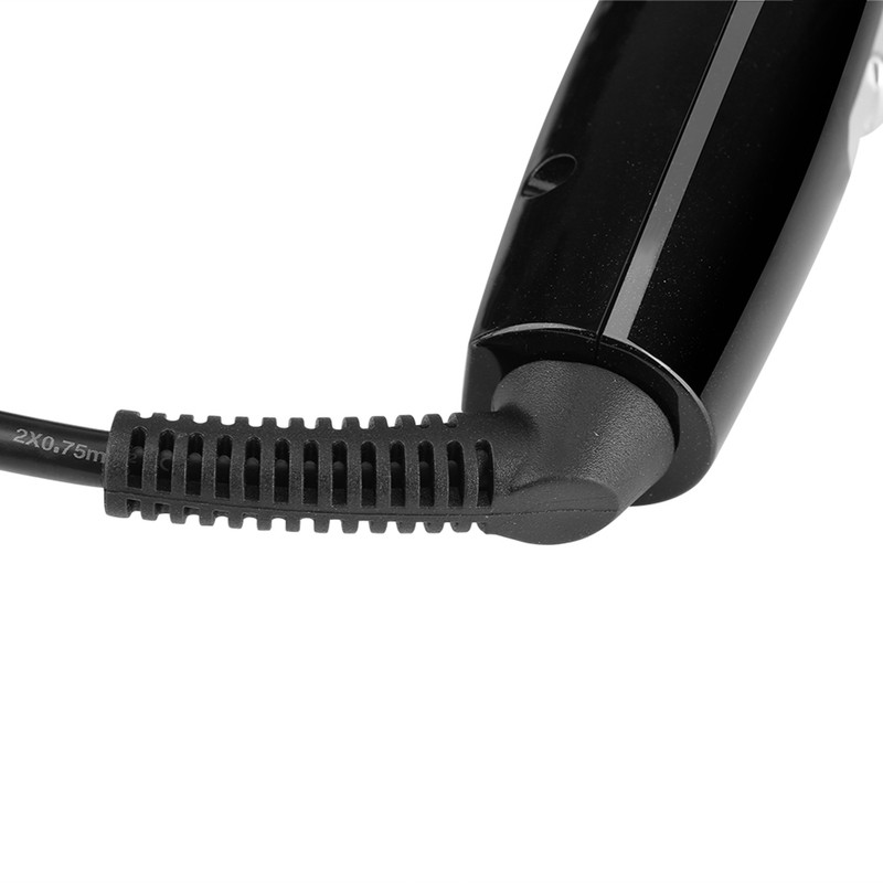 Ceramic Tourmaline Foldable Anion Hair Brush Curler Hair Curling Iron
