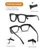 ZXYOO 6 Pack Oversize Square Design Reading Glasses for Women,