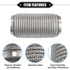 X AUTOHAUX Car Exhaust Flexible Pipe, 76x203mm 2.99"x7.99" Exhaust Flex
