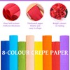 8 Colours Crepe Paper Crepe Paper Colourful Crepe Paper Rolls