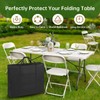 QYILUARE 6 Ft Folding Table Storage Bag-Water-Resistant Heavy Duty Large