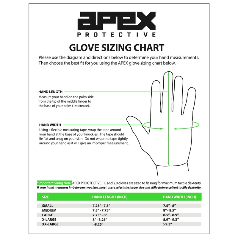 APEX 2.0 Cold Weather Gloves (XXL, Black)