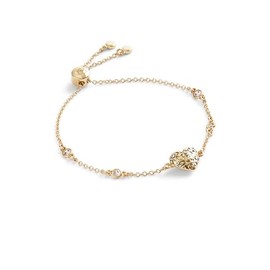 COACH Womens Signature Quilted Heart Slider Bracelet