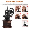 Coffee Grinder,Wooden Coffee Bean Grinder Manual Coffee Grinder Roller, Antique