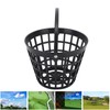 Black Golf Ball Basket Nylon Plastic Golfball Container Golf Ball