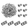 Pack of 60 Steel Wire Rope Cable Clips, Duplex Clamp