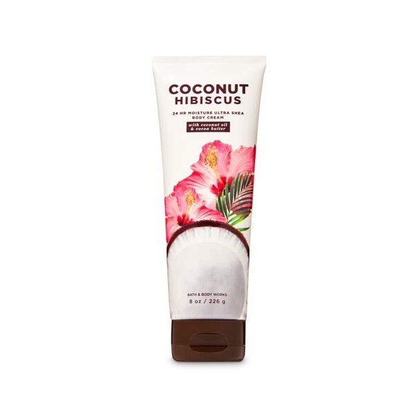 Bath and Body Works Coconut Hibiscus Ultra Shea Body Cream 8 Ounce Full Size