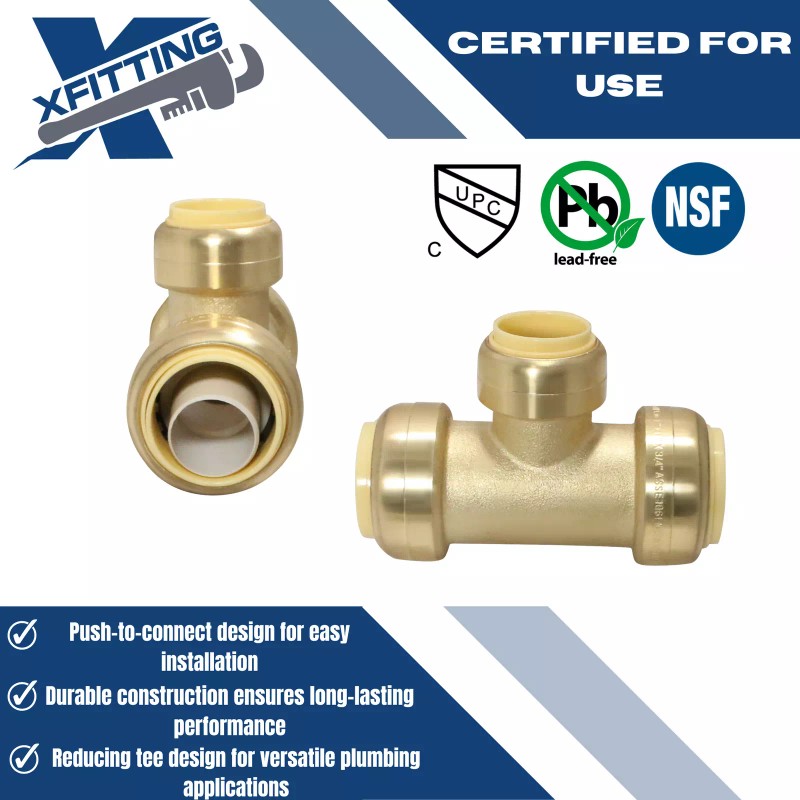XFITTING 2 Pcs XFITTING Push Fit 1" x 1" x