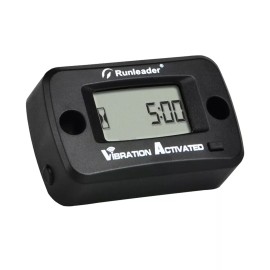 Runleader Digital Wireless Vibration Hour Meter JOB Timer Maintenance Reminder DataStorage