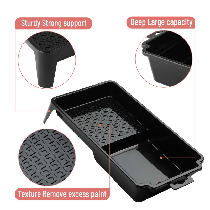 Bates- 4 Inch Paint Tray Set, 81 Pack, 1x 4
