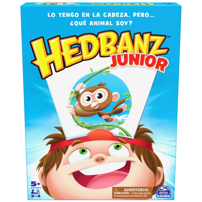 Games Spin Master, Juego de Mesa Hedbanz Junior para niños