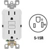 Leviton GFNT1-3W Self-Test SmartlockPro Slim GFCI Non-Tamper-Resistant Receptacle with LED