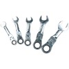 AB Tools 5pc Metric Stubby Flexible Ratchet Combination Spanner Set