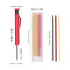 Mechanical Carpenter Pencil Kit Built in Sharpener 2.8mm Refills Woodworking