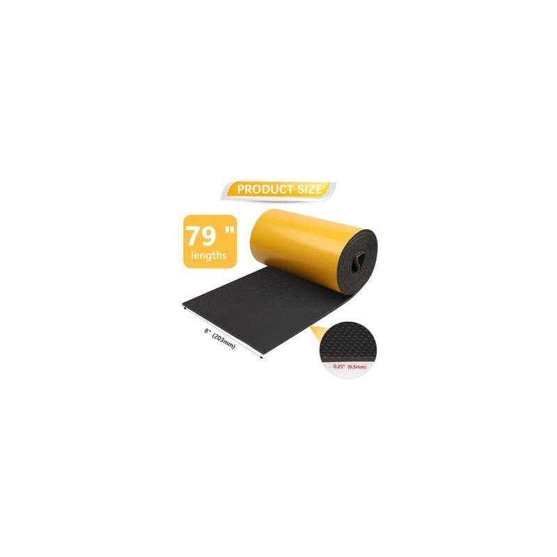 Garage Wall Protector，2 Roll-79 * 8 * 1/4，Sectional Foam Sticking