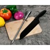 Victhur Honing Steel Kitchen Knife Sharpener Rod 12 Inch Sharpening