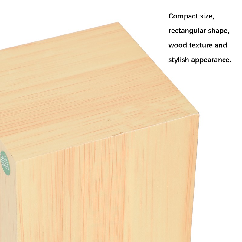 Wooden LED Clock Digital Voice Control Desk Rectangular Ornaments Wood