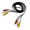 Oypla 1.5m Triple 3 Phono 3RCA to 3RCA AV Audio