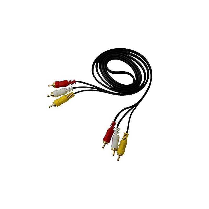 Oypla 1.5m Triple 3 Phono 3RCA to 3RCA AV Audio
