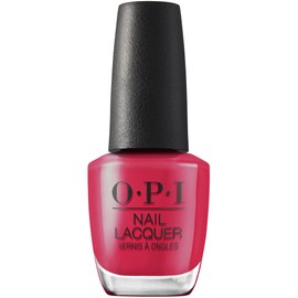 OPI Nail Lacquer Cyber Cherry on Top | Opaque Bright Pink Metallic Chip Resistant Nail Polish | Metallic Mega Mix Collection