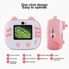 Kids Instant Print Camera with 3 Roll Photo Paper 2in