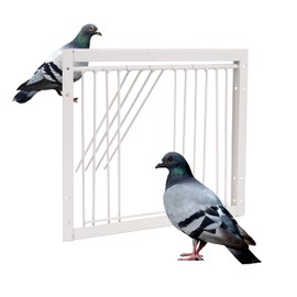 MOGOULUA Bird Cage T-Trap Door Pigeon Entrance Door Pet Birds Disposable Window Door Bird Cage Door for Racing Pigeon House Entrance Door Iron Parrot Entrance Door Bird Breeding Accessories 33 x 26 cm