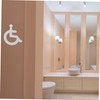 GRIRIW Wall Sticker Disabled Wheelchair Restroom Sign Elegant Design for