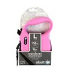 Alcott Wanderer Retractable Dog Leash, Pink Large