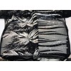 NEW CREATIONS FABRIC AND FOAM INC SILVER-BLACK ANGEL WINGS SEQUIN