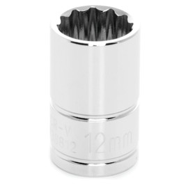 PERFORMANCE TOOL W38812 Wilmar 3/8 in. Dr. 12 mm 12pt Socket