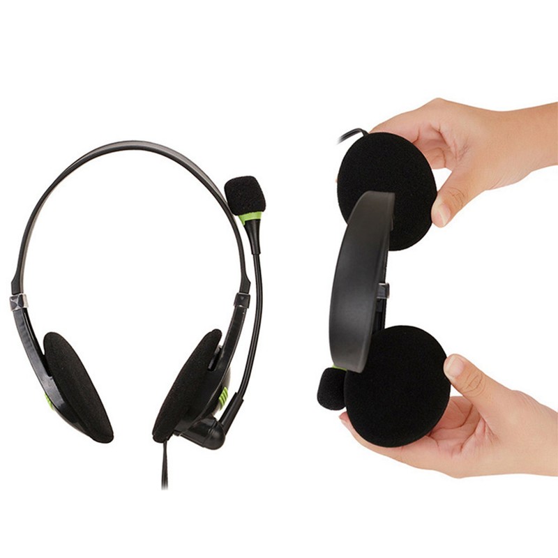Gaming Headset Over Ear Head Mounted Wired Headphones with Mic