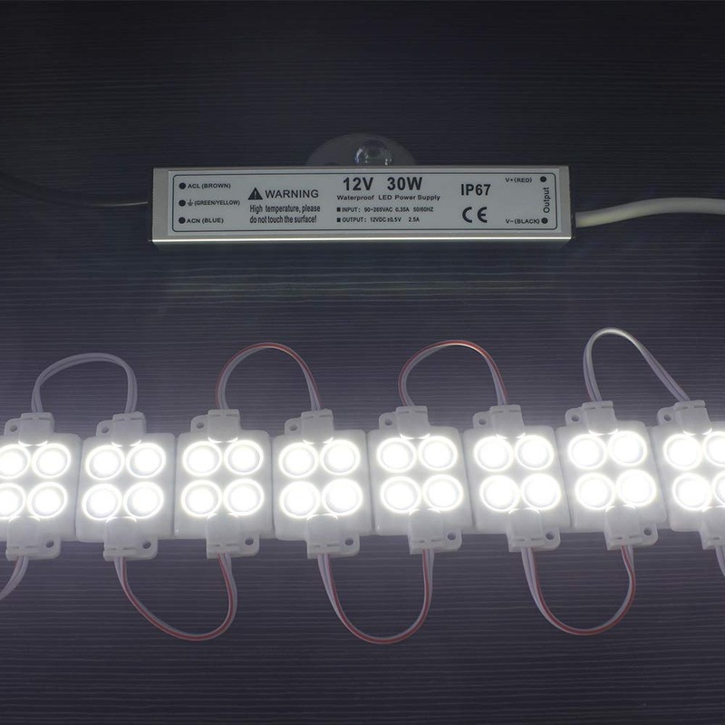 30W 12 Volt LED Power Supply, Waterproof IP67 LED Driver,