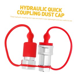 GLEAVI 2sets Hydraulic Caps and Plugs Quick Connect Covers Dust Cap Connector for Power Tools Easy Replacement