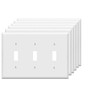 Toggle Light Switch Wall Plates 3-Gang Switch Electrical Cover Plate