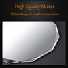 SNUGACE Single Beveled Edge Frameless Wall Mount Bathroom Vanity Mirror,