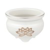 White Gold Lotus Incense Burner