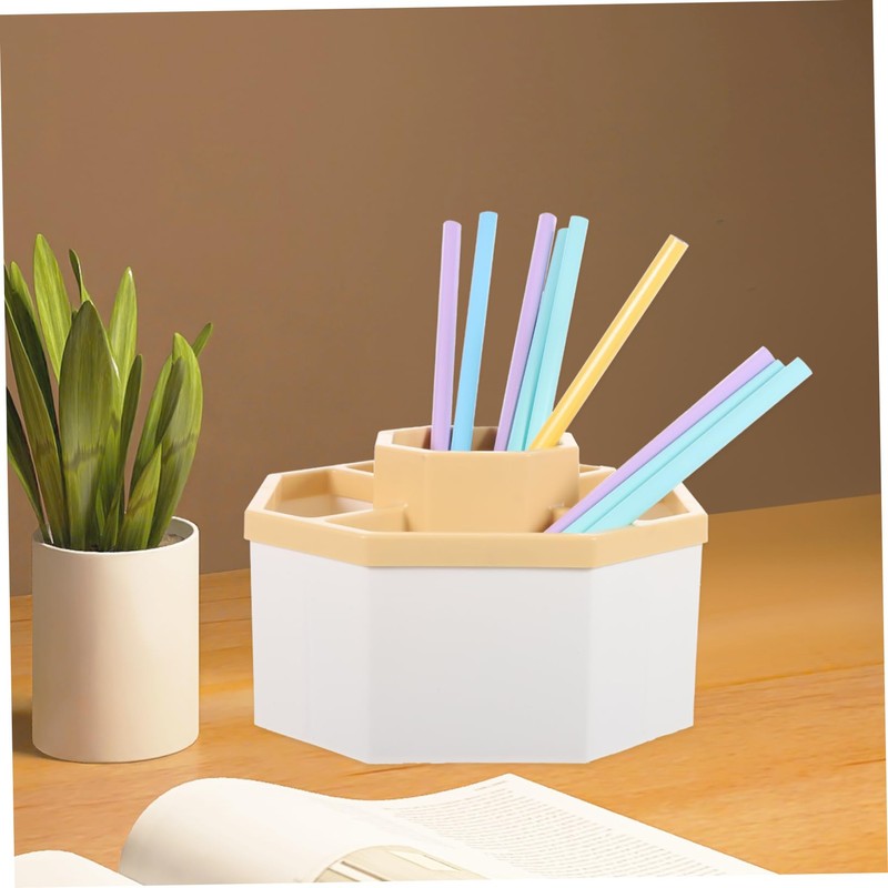 STOBOK Desktop Multi-grid Makeup Brush Holder High-grade Material Compact Size