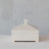 Creative Co-Op Decorative Storage Pyramid Lid and Knob, Ivory Box