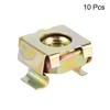 sourcing map M5 Cage Nuts for Server Rack Cabinet Carbon