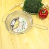 One Handed Strainer for Frying Pans, Boiling Colander, 7.5 inches